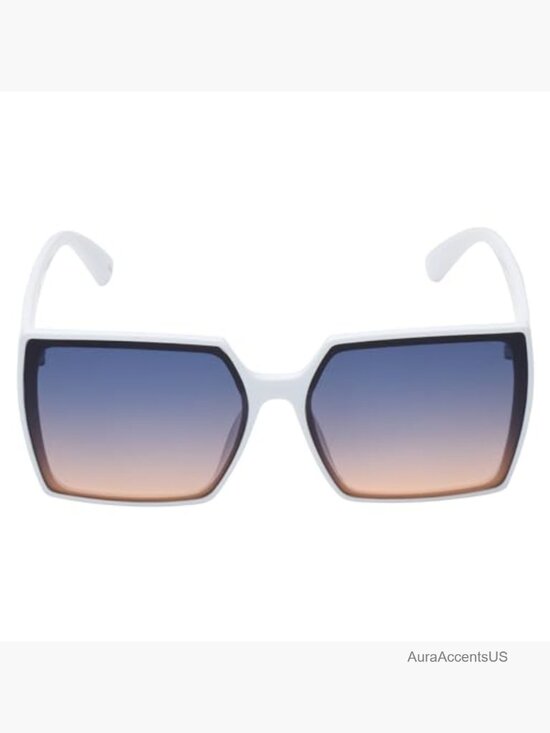 Square Sunglasses with UV400 Protection Lightweight Polycarbonate Frame